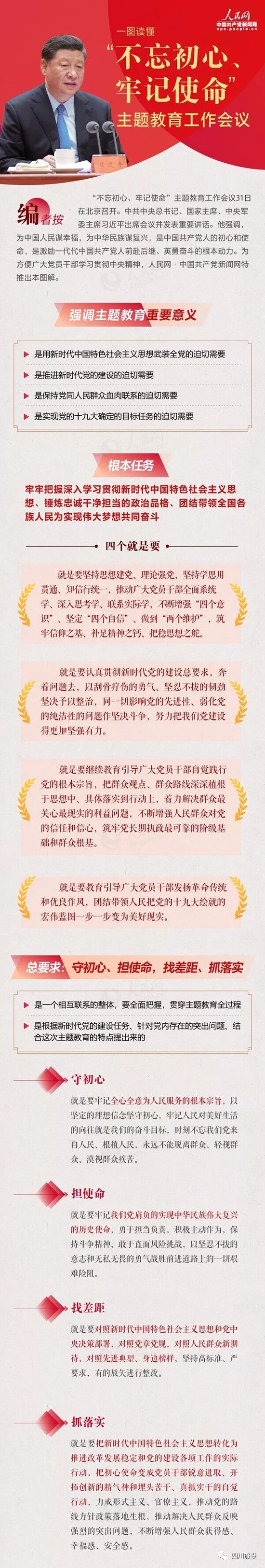 不忘初心、牢记使命| 一图读懂“不忘初心、牢记使命”主题教育工作会议