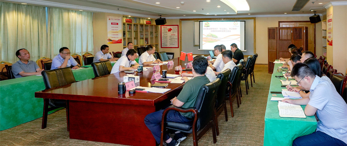 尊龙凯时集团领导班子召开“不忘初心、牢记使命”主题教育调研成果交流会